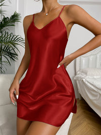 Dresses, Nightgown Simple Nightgown Made of Solid Satin, Sexy Loungewear (1 Piece) Women's Sleepwear and Dresses, Sexy Negligee for Women 