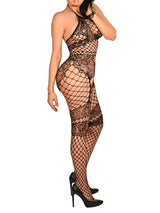 erotische Bodystocking-Ouvert | Sexy Strumpfhose, Schwarz