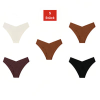 Tangaslip Tangas: Bequeme Dessous, Sexy Unterwäsche, nahtlose Panties (Set, 5-St., 5er-Pack) Höschen Lingerie für Damen, mehrfarbige Unterhosen, stilvolle slips