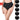 High-Waist-Slip: Damen-Slips aus Baumwolle mit hoher Taille, weiche Stretch-Höschen. Set mit 5 Stück, 5er-Pack, in Schwarz. Taillenslip, Unterwäsche, Dessous, einfarbige Slips mit hohem Bund