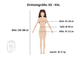 Langarmbody Sexy Netz-Body für Damen - Fischnetz Dessous mit Stehkragen( 1 -tlg.), Transparente Erotische Unterwäsche, Einheitsgröße