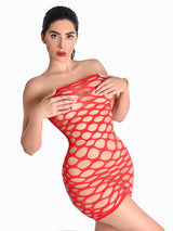 Mesh Dress Sexy Mini Dress for Women, Seamless Mesh Lingerie, Nightwear Erotic Mesh Mini Dress 